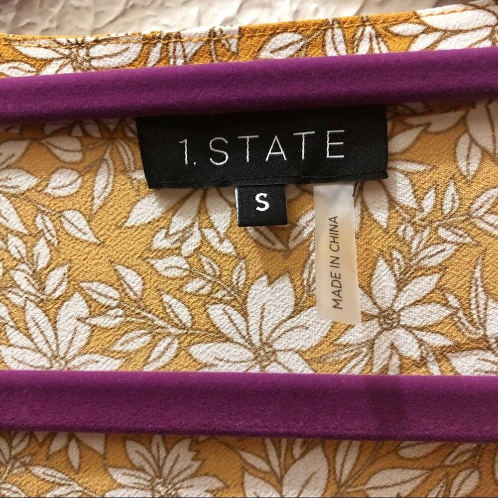 1. State Floral Heritage Bloom True Wrap Blouse size S NWT - Picture 3 of 6